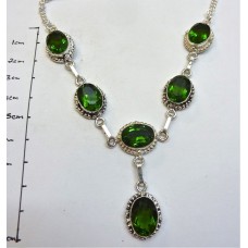 necklace.. green topaz